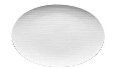 Mesh White Oval Platter 34cm